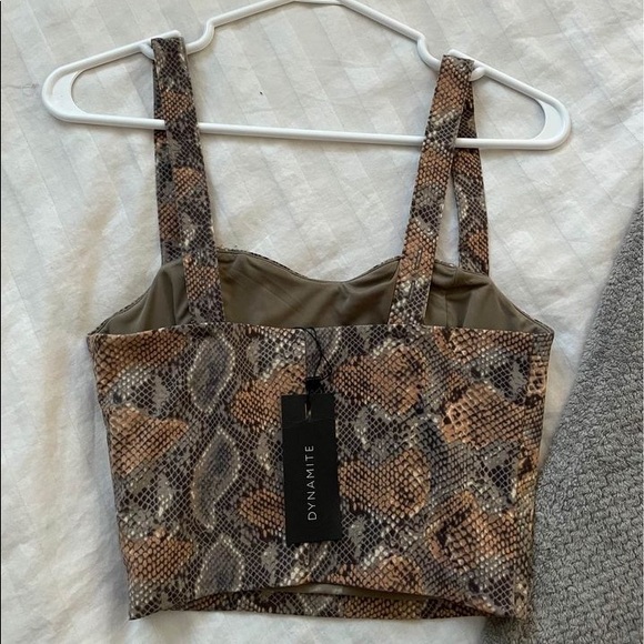 Faux Snakeskin Sweetheart Bustier - Picture 6 of 6